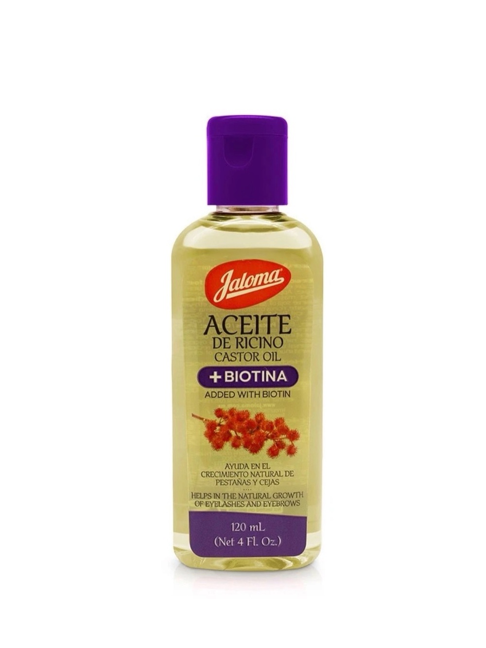 Jaloma Castor Oil w/biotin 120mL/4oz Hair Treatment Aceite de Ricino con Biotin